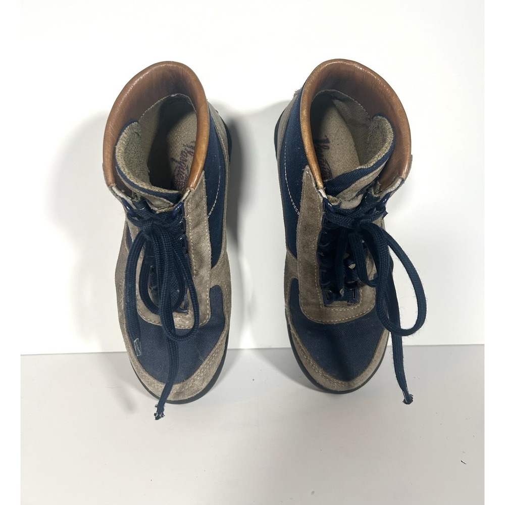 VTG Vasque Skywalk Hiking Boots 7534 Gore-Tex Women Sz 7.5 Tan Navy Gorpcore - Picture 4 of 9